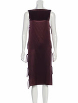 Thumbnail for your product : Lanvin Silk Midi Dress Plum