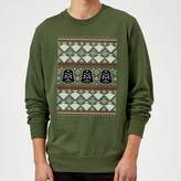 Thumbnail for your product : Star Wars Christmas Darth Vader Imperial Starship Knit Green Christmas Sweatshirt