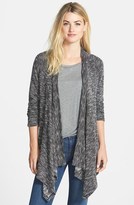Thumbnail for your product : Vince Camuto 'Herringbone' Drape Front Cardigan