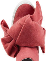 Thumbnail for your product : Joshua Sanders Felted Wool Platform Boots with Bows