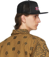 Thumbnail for your product : Rhude Black & Red Pit Stop Trucker Cap