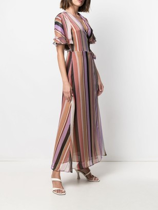 Liu Jo Striped Wrap Dress