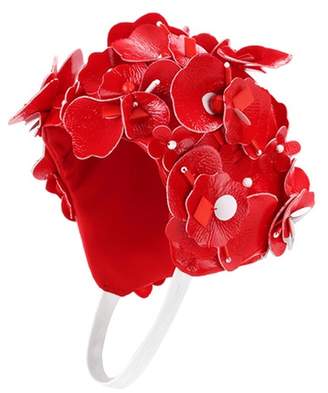 Miu Miu Embellished floral hat