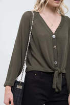 Thumbnail for your product : Blu Pepper Olive Button-Down Top