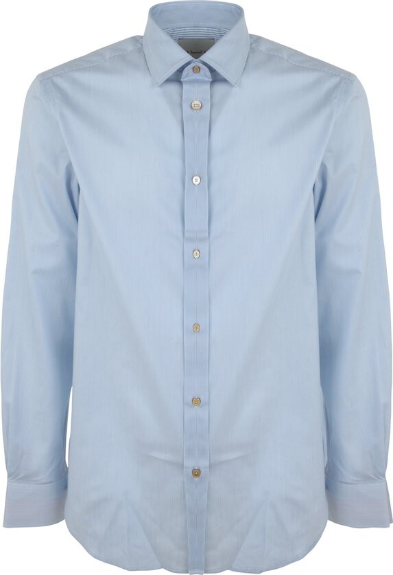 Paul Smith Striped Curved Hem Shirt