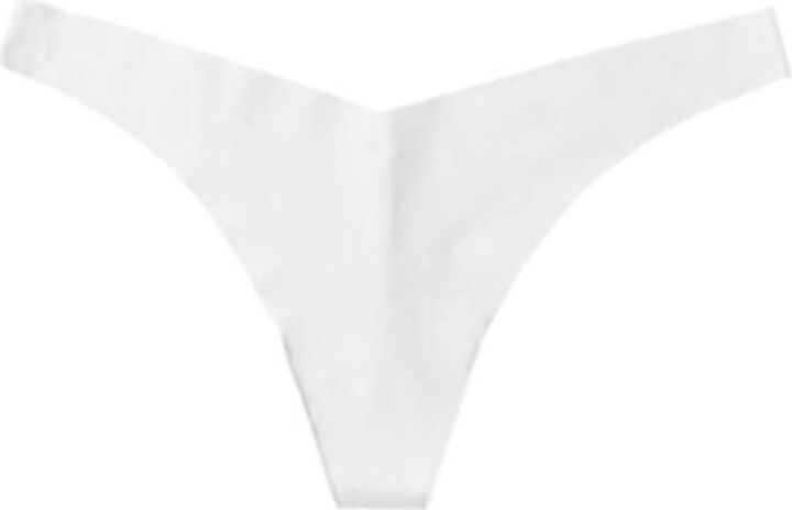 Commando Women's Classic Solid Tiny Thong In White