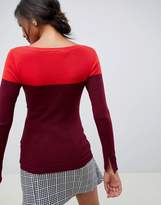 Thumbnail for your product : Oasis colourblock jumper in red