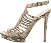 Thumbnail for your product : Brian Atwood Snakeskin Animal Print Sandals