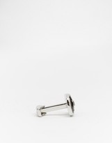 Thumbnail for your product : Emporio Armani Eagle Cufflinks In Carbon Fibre
