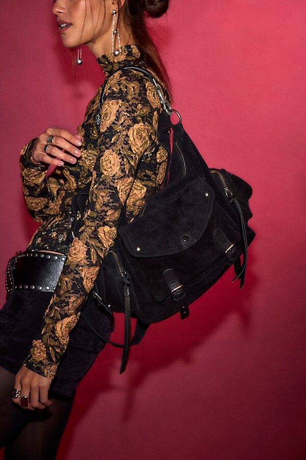 Free People Hudson Suede Sling Bag - ShopStyle