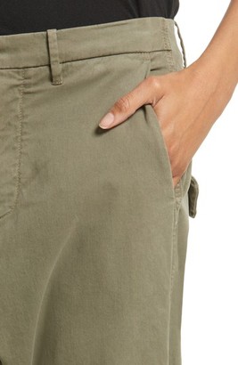 Nili Lotan Jackson Side Zip Detail Drop Waist Crop Pants