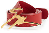 Thumbnail for your product : Giuseppe Zanotti Leather Logo Buckle Belt