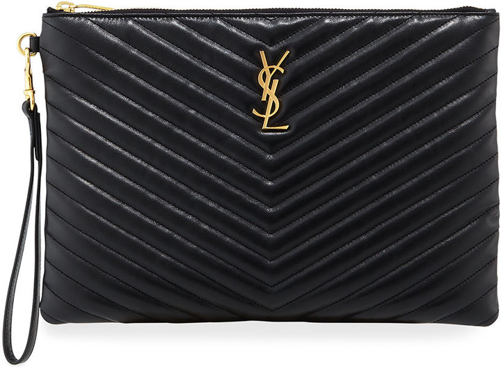ysl wristlet pouch