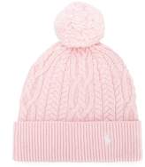 Thumbnail for your product : Ralph Lauren Kids cable knit pompom hat