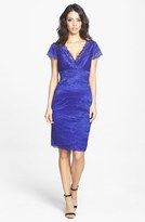 Thumbnail for your product : JS Collections Tiered Beaded Lace Sheath Dress