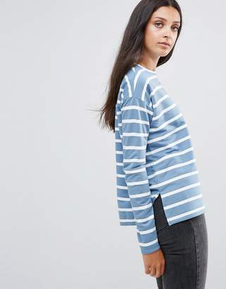 ASOS Tall TALL Stripe T-Shirt in Baby Loop Back