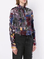Thumbnail for your product : Versace Pre-Owned Printed Cropped Shirt