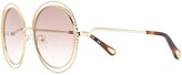 Thumbnail for your product : Chloé Sunglasses Carlina Chain sunglasses