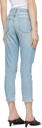 Frame Blue 'Le Garcon Crop' Jeans