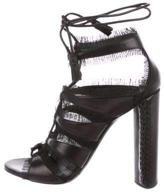 Tom Ford Fringe-Accented Leather Sandals