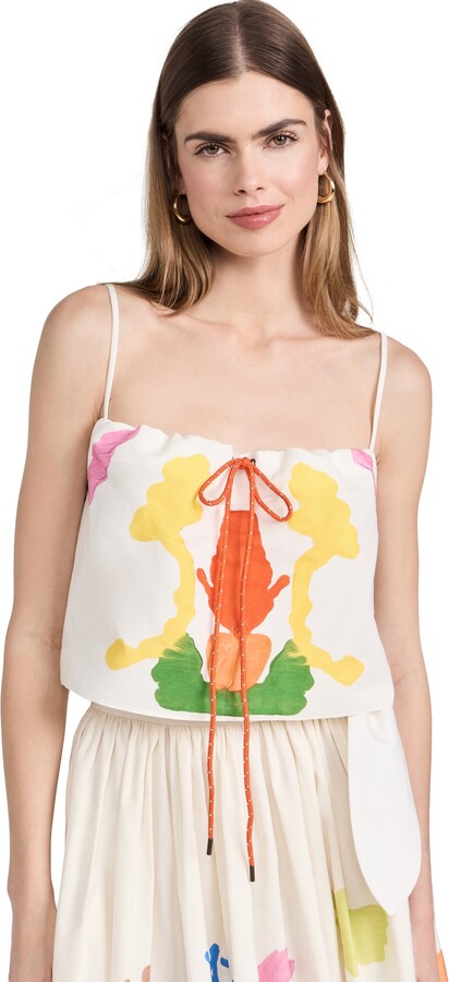 Rosie Assoulin Drawstring Belly Top