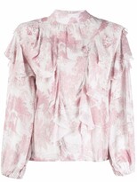 Thumbnail for your product : La Seine & Moi Floral-Print Ruffled Blouse