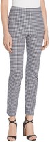Thumbnail for your product : St. John Stretch Macro Gingham Ankle Pants