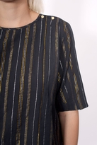 Thumbnail for your product : Maison Scotch Striped Lurex Top