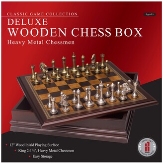 John N. Hansen Classic Folding Chess Set, Wood