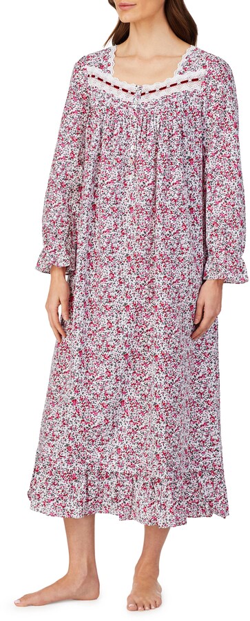 Eileen West Cotton Lawn Long Sleeve Ballet Nightgown - ShopStyle