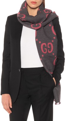Gucci Wool and silk jacquard scarf