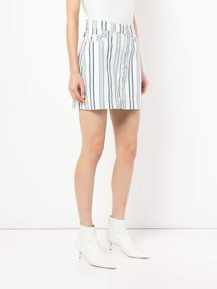 Nobody Denim Piper striped mini skirt