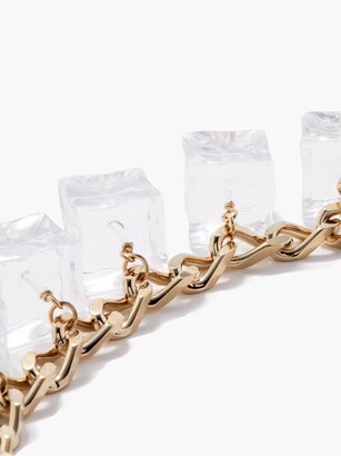 Jacquemus Gourmette Glaçons Ice-cube Chain Necklace - Clear
