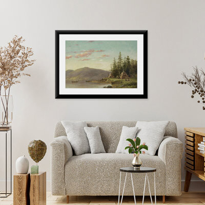 Canora Grey Art Print (Unframed), Chippewa Encampment on the Upper Mississippi by Seth Eastman, 18" x 24"