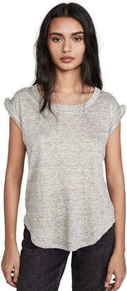 Chaser Twisted Sleeve Scoop Neck Tee