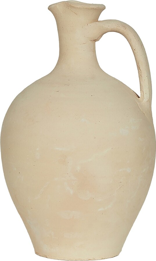 OLIVE ATELIERS Pinch Neck Vase in Cream