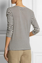 Thumbnail for your product : NLST Striped cotton and cashmere-blend top