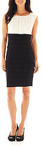Thumbnail for your product : JCPenney Ombre Melrose Sleeveless Shirred Shutter-Pleat Dress - Petite