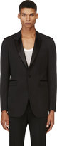 Thumbnail for your product : Burberry Black Wool Tuxedo Blazer
