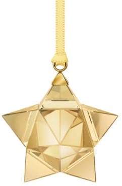 Swarovski Goldtone Star Ornament