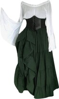 Thumbnail for your product : Kanpola Tops Gothic Cosplay Retro Long Gown Dress Kanpola Women Medieval Renaissance Floor Length Wine