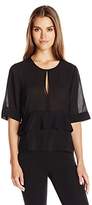 Thumbnail for your product : BCBGMAXAZRIA Women's Brittan Front Keyhole Top
