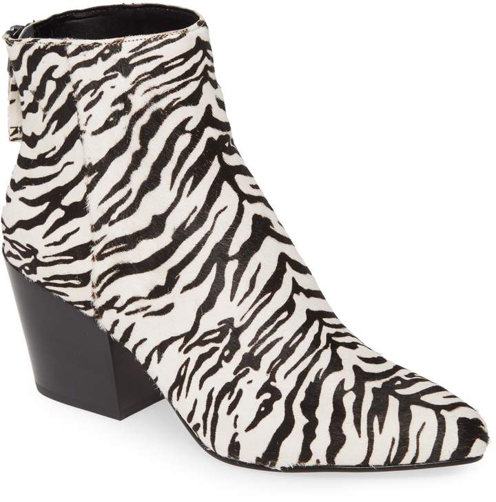 rockstar genuine calf hair bootie