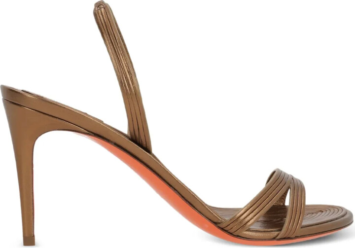 Santoni 85mm Leather Sandals