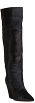 Thumbnail for your product : Isabel Marant black suede and calf hair wedge heel boots