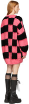 Thumbnail for your product : MSGM Pink & Black Check Sweater Dress
