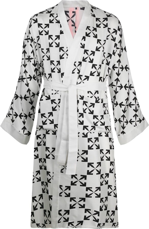 Off-White Arrows print robe - ShopStyle