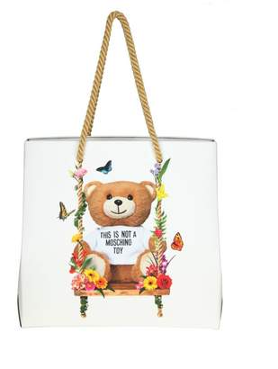 Moschino Shoulder Bag With White Floral Print