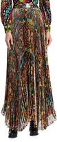 Thumbnail for your product : Alice + Olivia Katz Floral Pleated Maxi Skirt