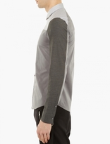 Thumbnail for your product : Wooyoungmi Grey Panelled Cotton Shirt